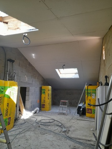 Isolation du plafond et des combles aménageables à Connaux